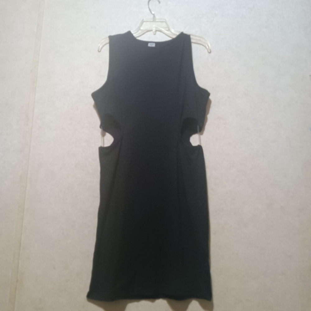 Black Sleeveless Cutout Dress